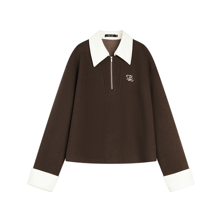 ELLE Свитшот Women's Coffee Lapel Moderate Regular
ELLE Свитшот Women's Coffee Lapel Moderate Regular