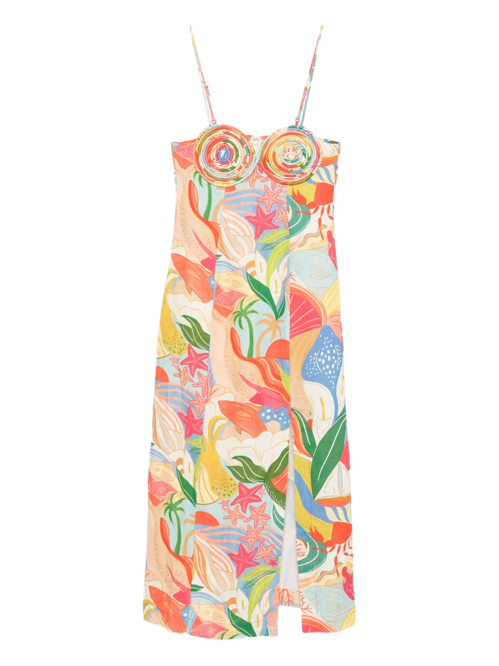 Платье миди с графичным принтом FARM Rio, розовый
Платье миди с графичным принтом FARM Rio, розовый