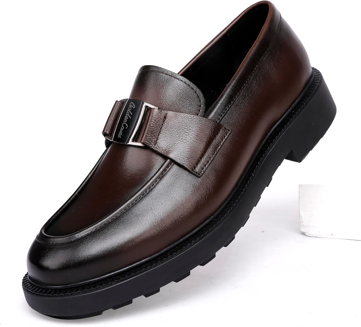 Мужские туфли из натуральной кожи, повседневные с пряжкой, деловые, классические лоферы, формальные слипоны, пенни-лоферы для вечеринок Generic, Coffee
Мужские туфли из натуральной кожи, повседневные с пряжкой, деловые, классические лоферы, формальные слипоны, пенни-лоферы для вечеринок Generic, Coffee