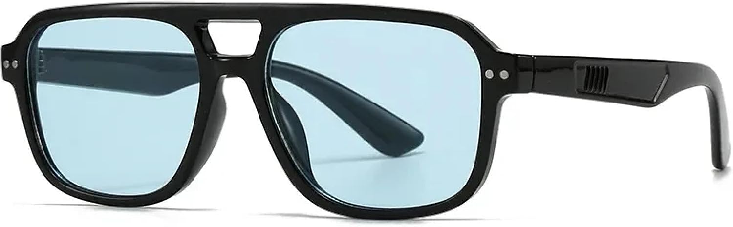 Классические солнцезащитные очки с заклепками и плоской верхней частью для женщин и мужчин, роскошные, винтажные, популярные, в стиле панк, для путешествий, с защитой от УФ-излучения UV400 TVTBBVV, Black Blue
Классические солнцезащитные очки с заклепками и плоской верхней частью для женщин и мужчин, роскошные, винтажные, популярные, в стиле панк, для путешествий, с защитой от УФ-излучения UV400 TVTBBVV, Black Blue