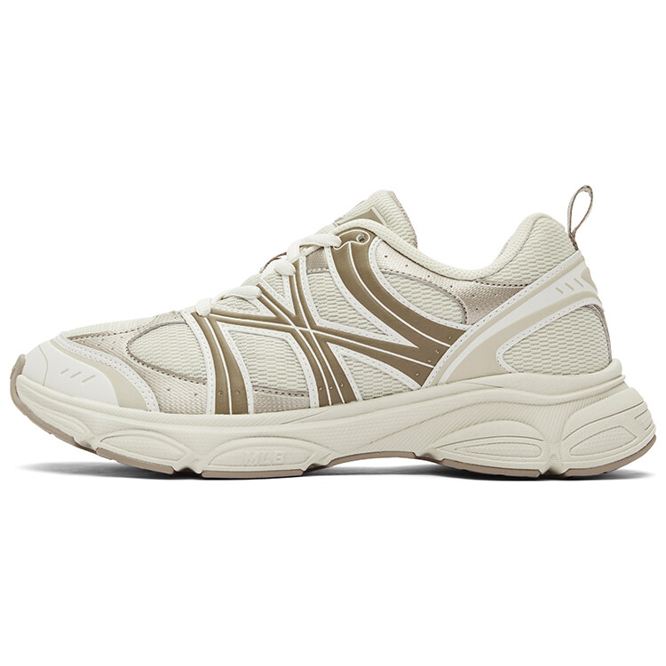 Кроссовки Chunky Runner Ace Runner для бега унисекс с низким верхом бежевого цвета Mlb