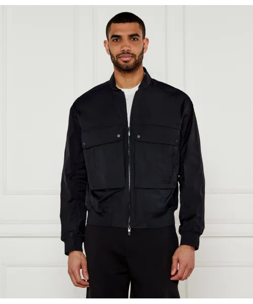 Бомбер Regular fit Armani Exchange, черный 
Бомбер Regular fit Armani Exchange, черный