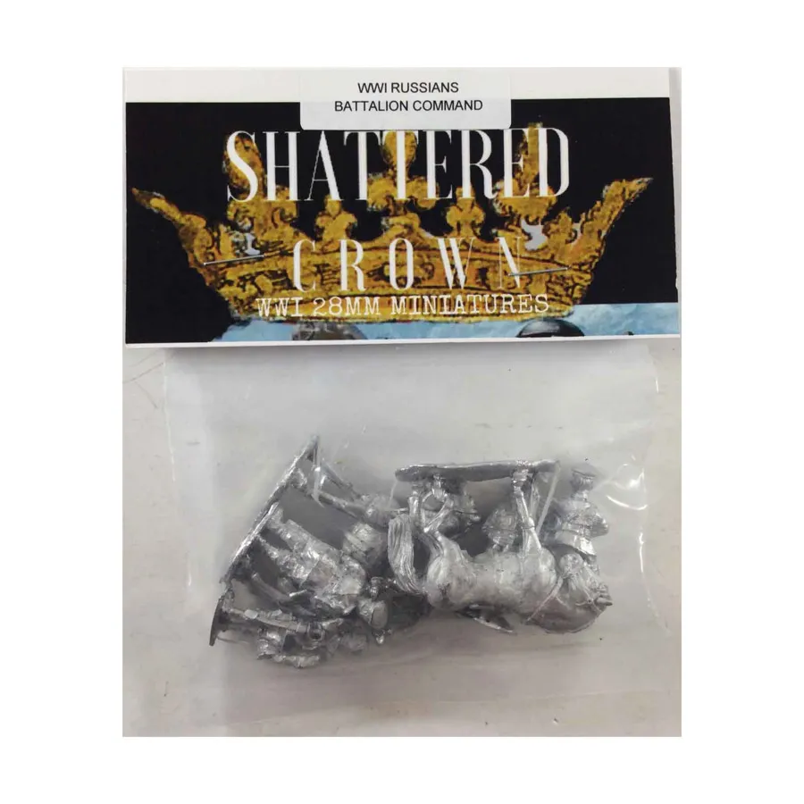 Командование русского батальона, WWI Shattered Crown Miniatures - Russian (28mm)
Командование русского батальона, WWI Shattered Crown Miniatures - Russian (28mm)