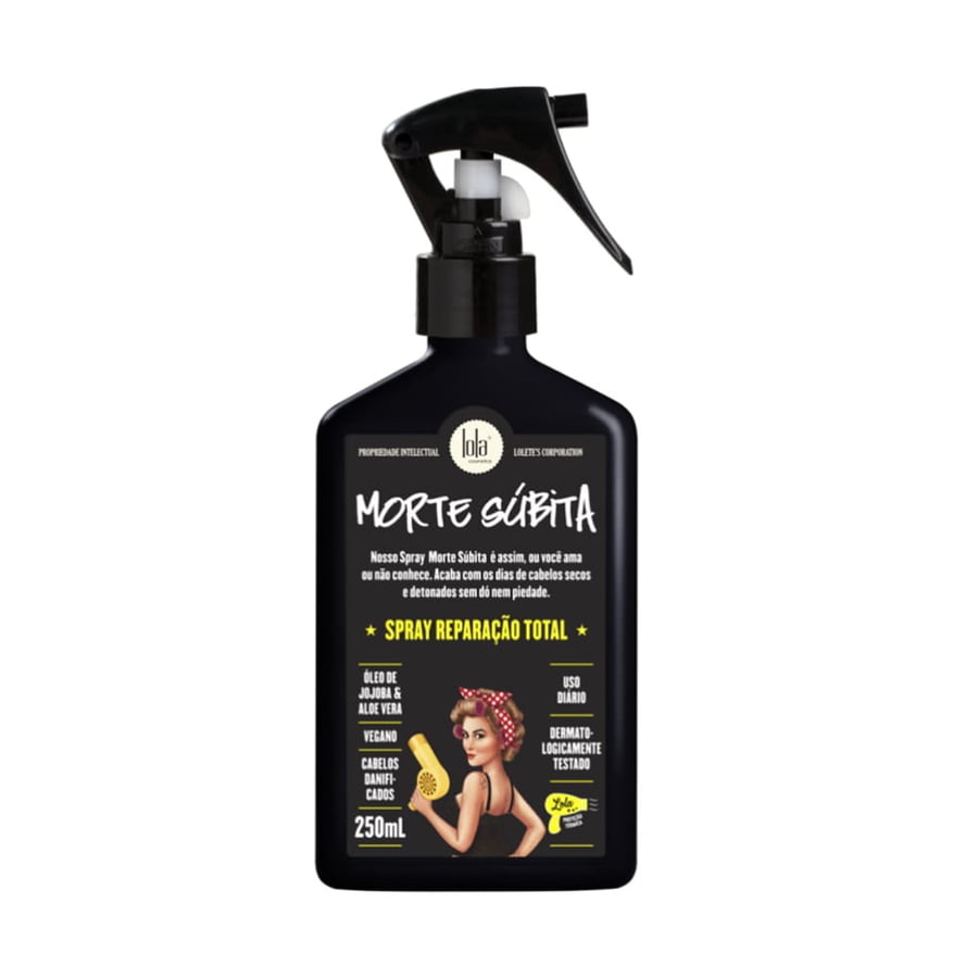 Lola Cosmetics, Morte Subita 'Reparacao Total' Spray, восстанавливающий спрей для ухода за волосами, 250 мл
Lola Cosmetics, Morte Subita 'Reparacao Total' Spray, восстанавливающий спрей для ухода за волосами, 250 мл