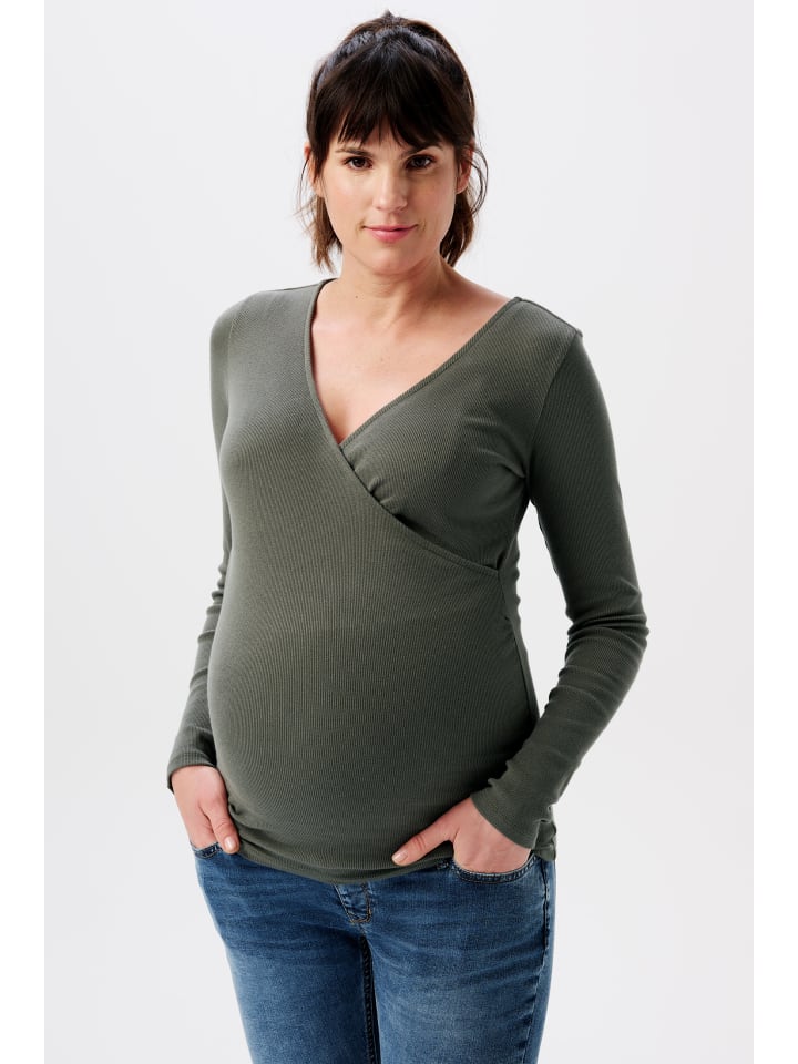 Рубашка для кормящих матерей Sara оливкового цвета Noppies
Рубашка для кормящих матерей Sara оливкового цвета Noppies