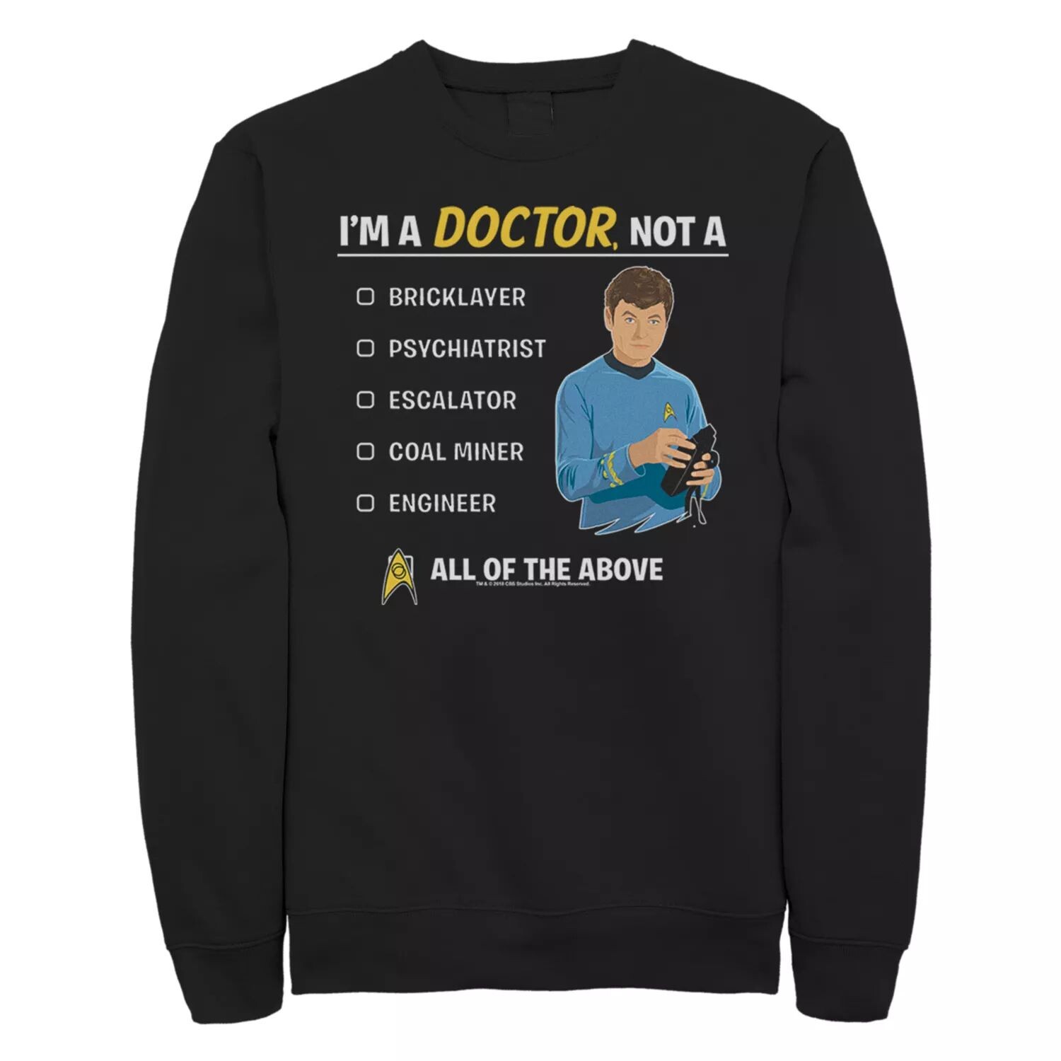 Толстовка Doctor Crew для юниоров Star Trek Original Series A Doctor Crew Licensed Character
Толстовка Doctor Crew для юниоров Star Trek Original Series A Doctor Crew Licensed Character