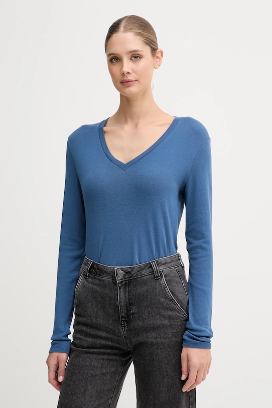 Хлопковый лонгслив United Colors Of Benetton, синий
Хлопковый лонгслив United Colors Of Benetton, синий