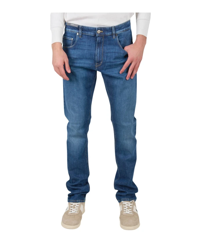 Джинсы из эластичного денима, стандартный крой, 5 карманов. Pt Torino, синий
Джинсы из эластичного денима, стандартный крой, 5 карманов. Pt Torino, синий