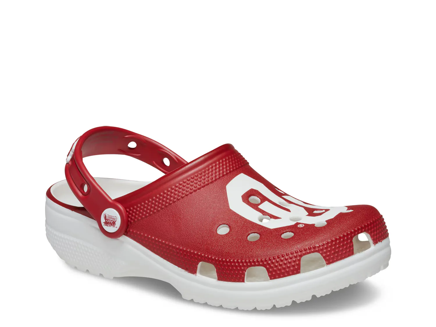 Сабо University of Oklahoma Classic Clog Crocs, красный/белый
Сабо University of Oklahoma Classic Clog Crocs, красный/белый