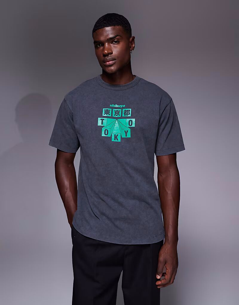 Свободная футболка с принтом города в стиле хай-тек, цвет черный Asos Design
Свободная футболка с принтом города в стиле хай-тек, цвет черный Asos Design