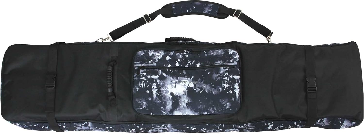 Чехол для сноуборда North Coast с тремя отделениями, с роликами, в котором можно хранить одежду, доски, ботинки, аксессуары и т. д. (амортизирующие накладки смягчают удары при движении), 3 независимых кармана для хранения вещей, Black, Черный, Чехол для с
Чехол для сноуборда North Coast с тремя отделениями, с роликами, в котором можно хранить одежду, доски, ботинки, аксессуары и т. д. (амортизирующие накладки смягчают удары при движении), 3 независимых кармана для хранения вещей, Black, Черный, Чехол для с