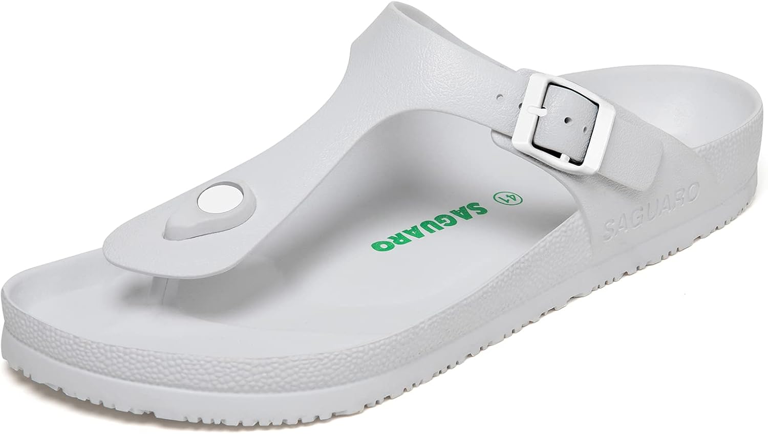 Мужские и женские сандалии SAGUARO с двойной пряжкой, комфортные, легкие, регулируемые, из EVA с подошвой из резины, белый
Мужские и женские сандалии SAGUARO с двойной пряжкой, комфортные, легкие, регулируемые, из EVA с подошвой из резины, белый