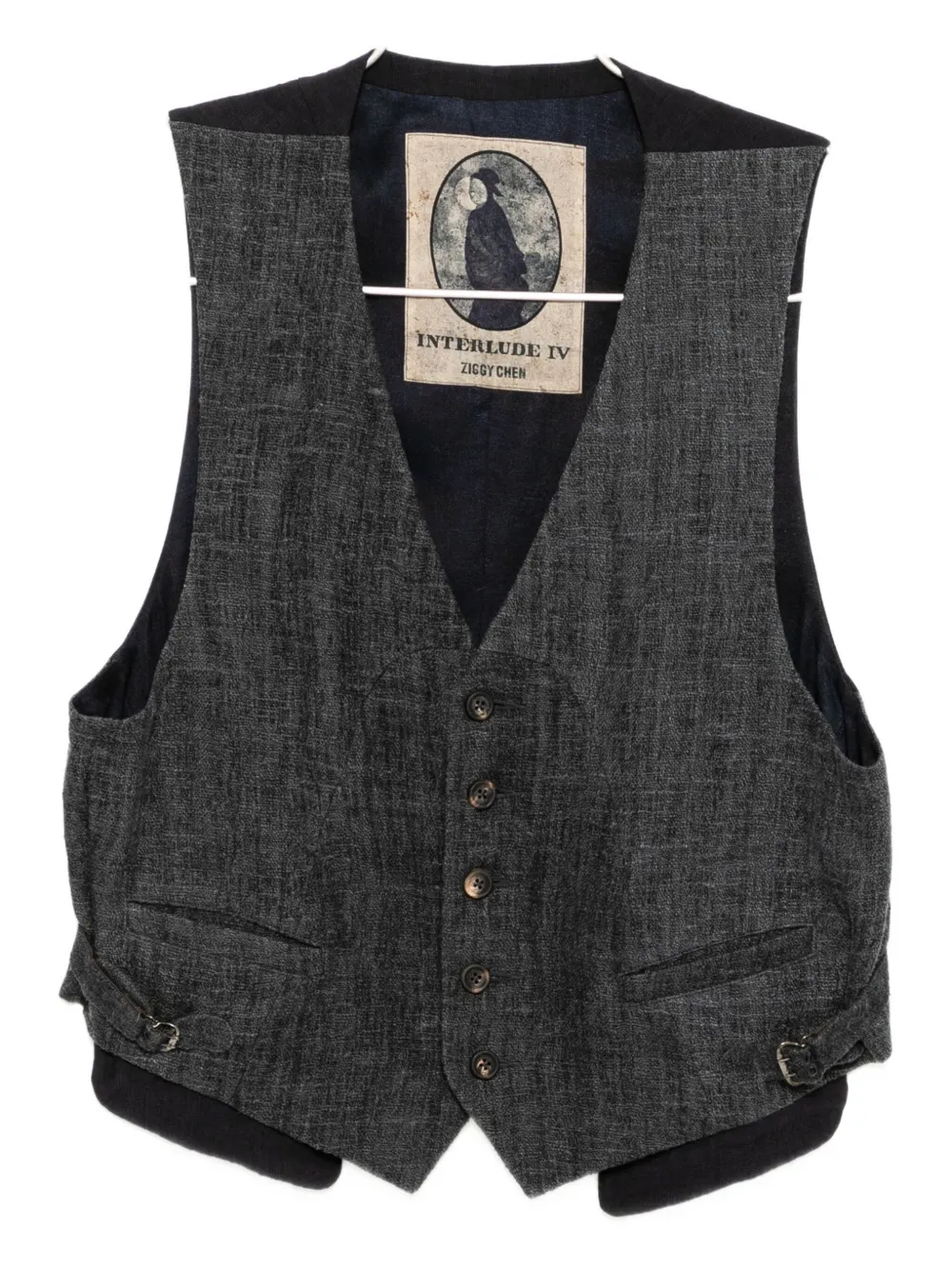 Льняной жилет Ziggy Chen, синий
Льняной жилет Ziggy Chen, синий