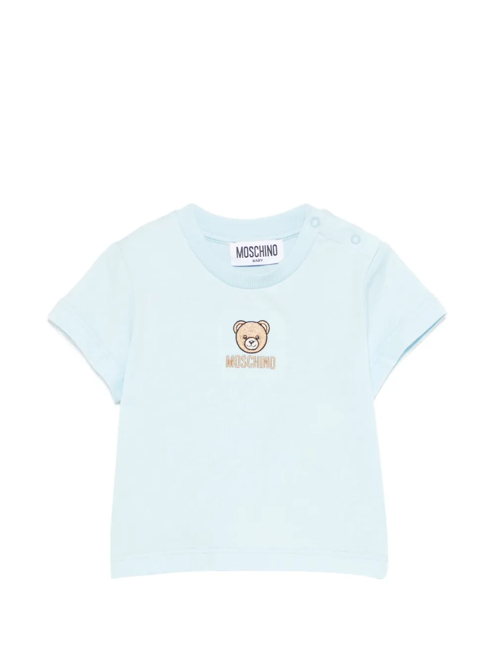 Футболка с медвежьей деталью Moschino Kids, синий
Футболка с медвежьей деталью Moschino Kids, синий