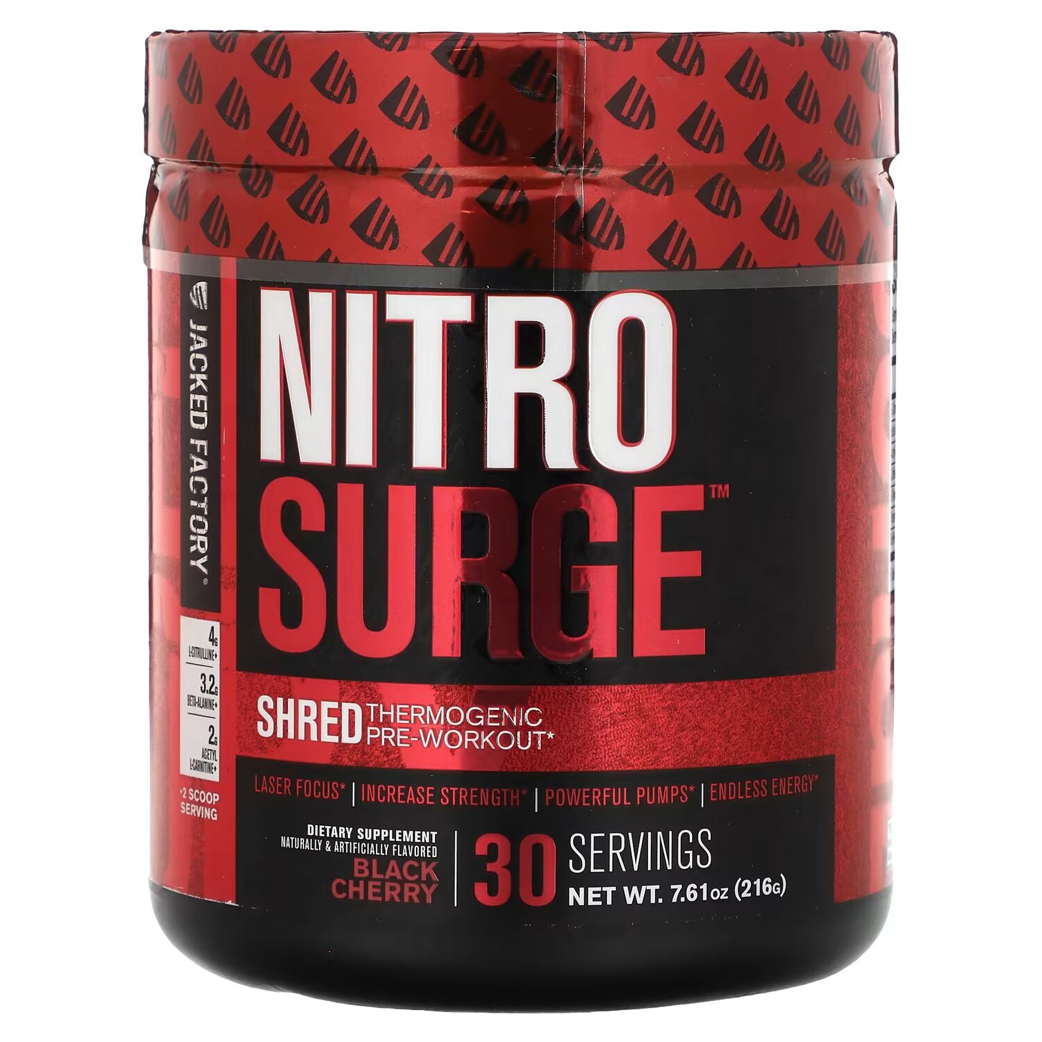 Nitro Surge, термогенный предтренировочный комплекс Shred, черная вишня, 7,61 унции (216 г) Jacked Factory
Nitro Surge, термогенный предтренировочный комплекс Shred, черная вишня, 7,61 унции (216 г) Jacked Factory