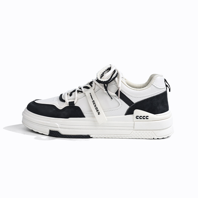 RENBEN Антискользящие и износостойкие дышащие низкие скейтерские кроссовки мужские бело-черные, цвет White Black
RENBEN Антискользящие и износостойкие дышащие низкие скейтерские кроссовки мужские бело-черные, цвет White Black