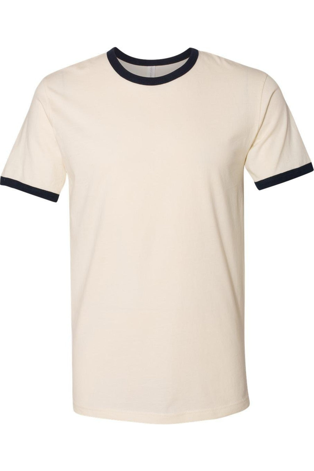 Футболка унисекс из хлопка Next Level Ringer, натуральный/темно-синий 
Футболка унисекс из хлопка Next Level Ringer, натуральный/темно-синий