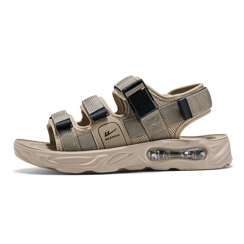 WARRIOR Пляжные сандалии мужские цвета хаки, черные/черные 
WARRIOR Пляжные сандалии мужские цвета хаки, черные/черные