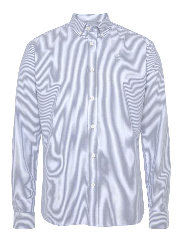 Рубашка с длинными рукавами в светло-голубую и белую полоску Delmao
Рубашка с длинными рукавами в светло-голубую и белую полоску Delmao