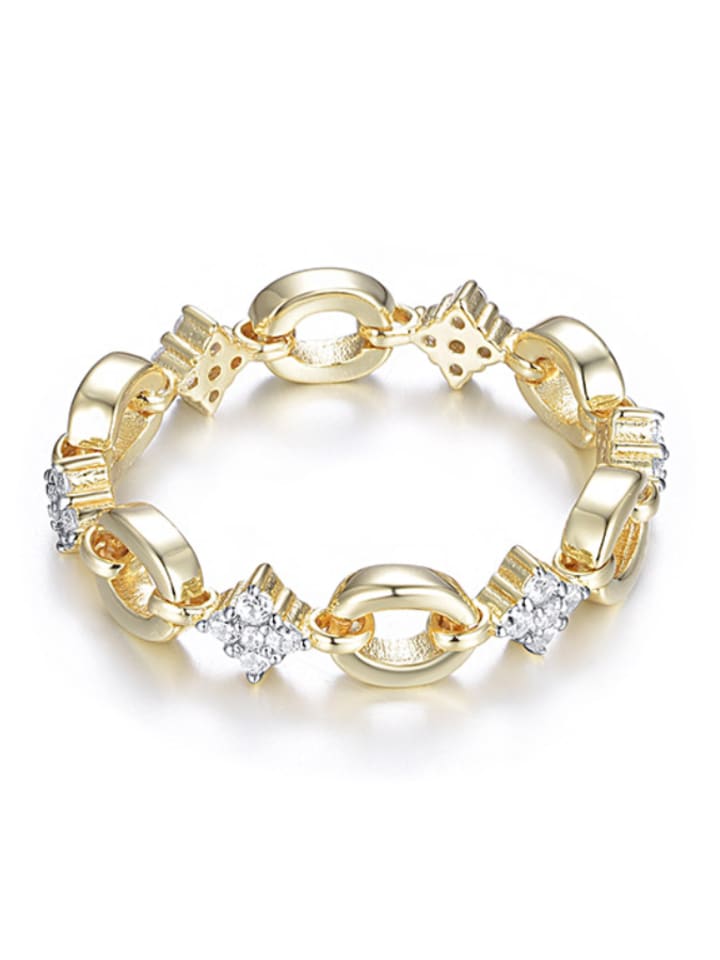 Позолоченное кольцо с драгоценными камнями DI GIORGIO
Позолоченное кольцо с драгоценными камнями DI GIORGIO