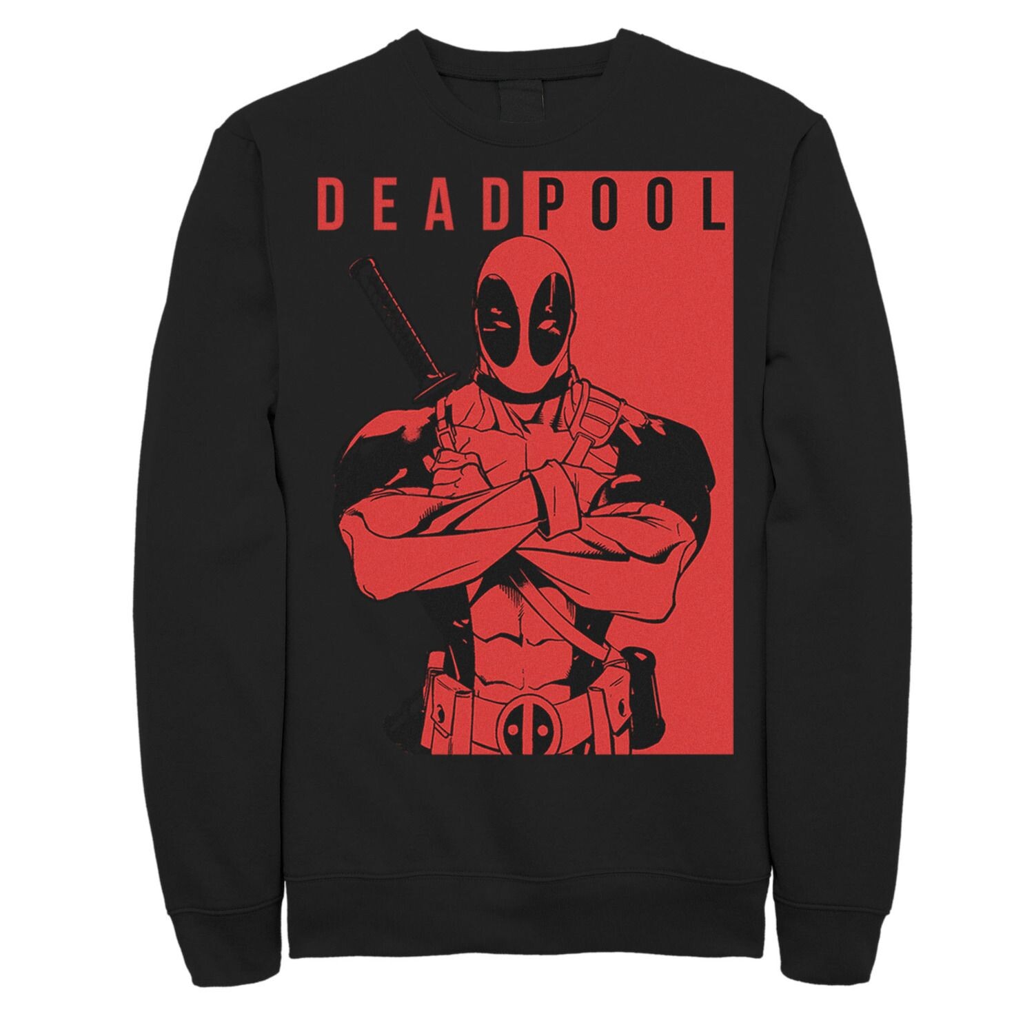 Мужской двухцветный свитшот Deadpool Marvel 
Мужской двухцветный свитшот Deadpool Marvel