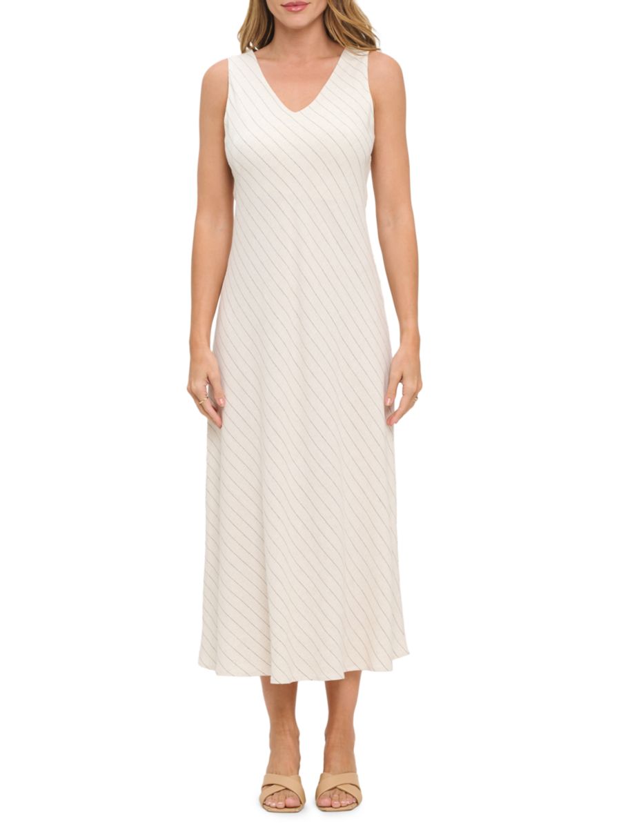 Платье миди из льняной смеси в полоску Renee C., серо-коричневый
Платье миди из льняной смеси в полоску Renee C., серо-коричневый