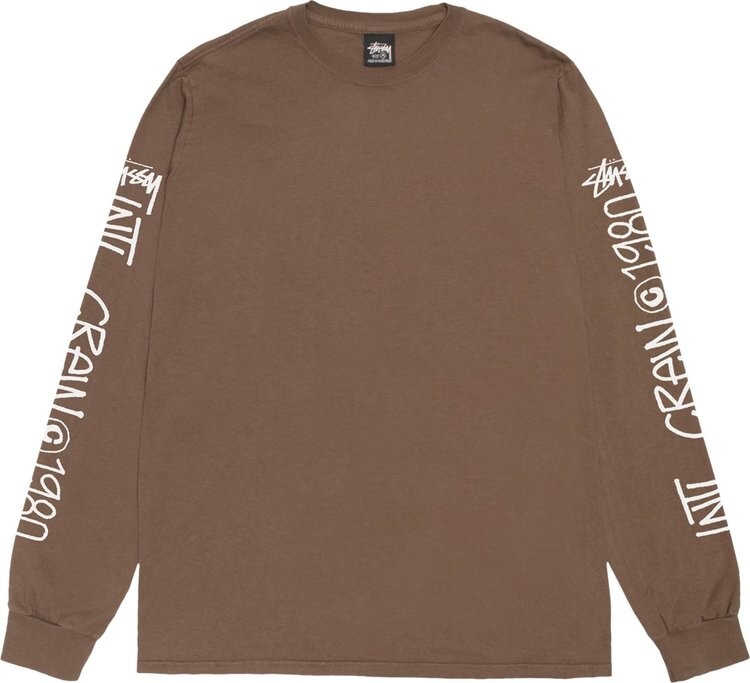 Лонгслив Stussy International Crew 'Brown', коричневый 
Лонгслив Stussy International Crew 'Brown', коричневый