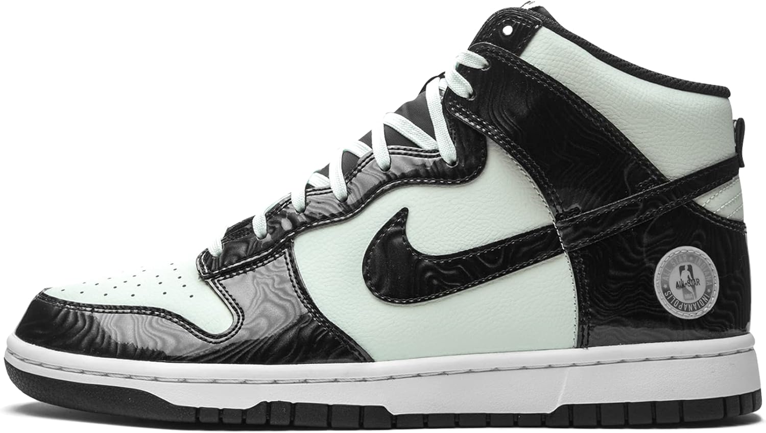 Кроссовки Nike Dunk High Black White (2021), белый/черный/зеленый
Кроссовки Nike Dunk High Black White (2021), белый/черный/зеленый