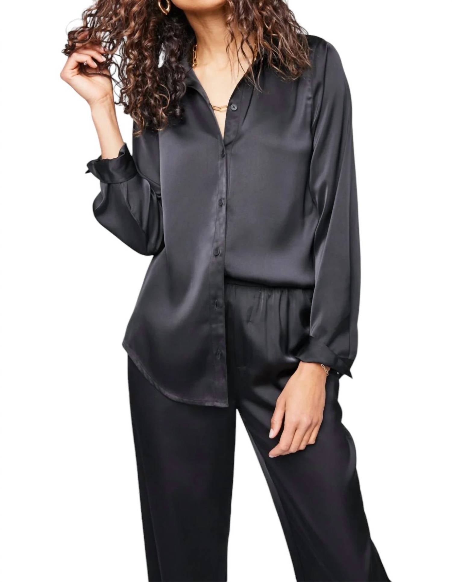 Winslow Рубашка на пуговицах в черном цвете Gentle Fawn
Winslow Рубашка на пуговицах в черном цвете Gentle Fawn