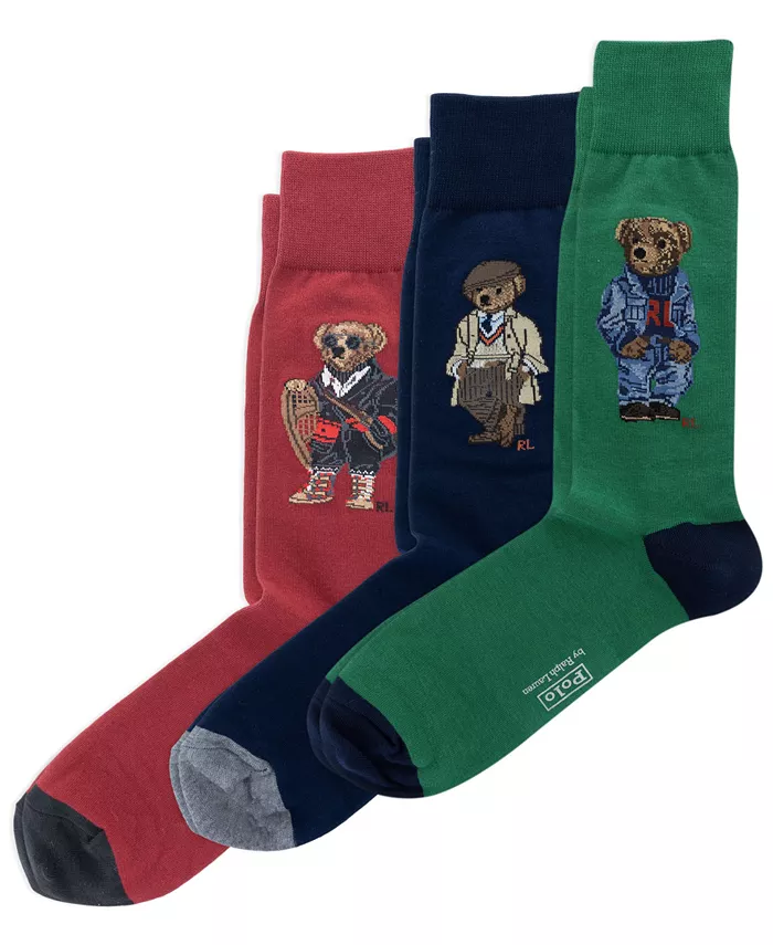 Мужские носки с медведями, 3 пары в подарочной коробке Polo Ralph Lauren, мультиколор
Мужские носки с медведями, 3 пары в подарочной коробке Polo Ralph Lauren, мультиколор