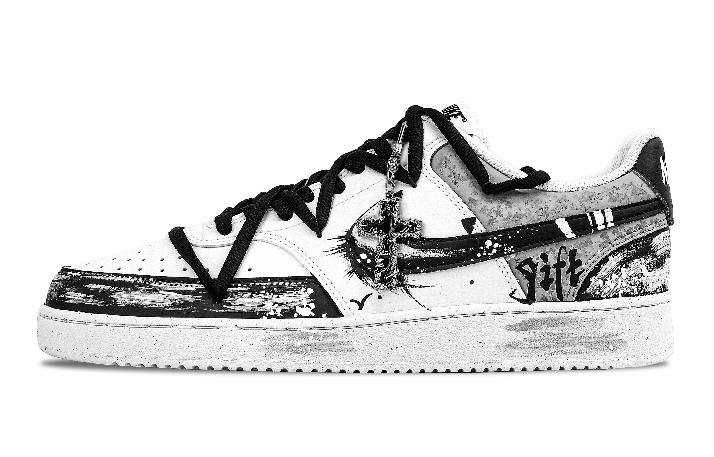 Nike Кроссовки Court Vision 1 с низким верхом, противоскользящие, износостойкие, мужские, черно-белые
Nike Кроссовки Court Vision 1 с низким верхом, противоскользящие, износостойкие, мужские, черно-белые