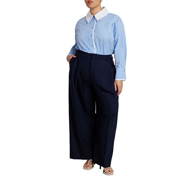 Женские брюки с боковой полосой plus size Eloquii
Женские брюки с боковой полосой plus size Eloquii