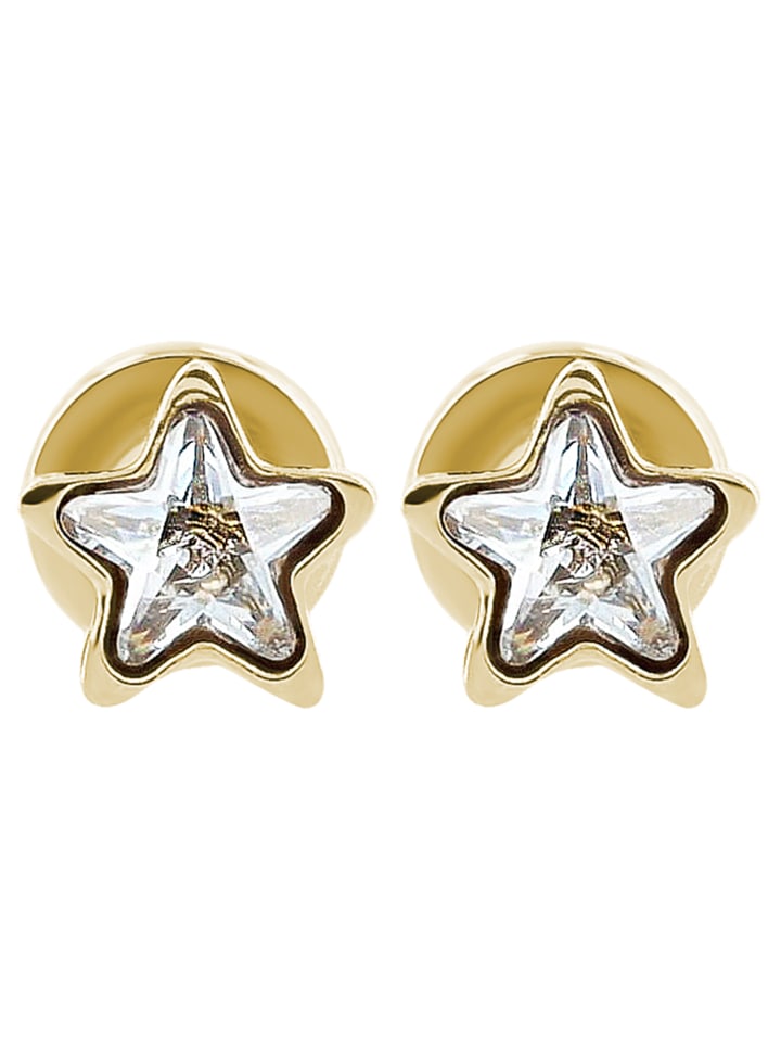 Adeliás Женские серьги - серьги-гвоздики в форме звезды из нержавеющей стали со стразами в золотой оправе
Adeliás Женские серьги - серьги-гвоздики в форме звезды из нержавеющей стали со стразами в золотой оправе