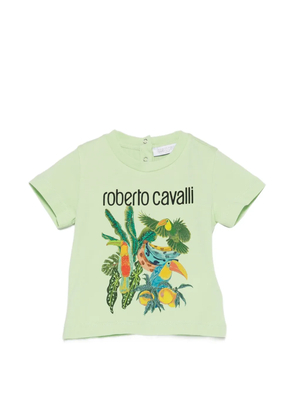 Футболка с круглым вырезом Roberto Cavalli Junior, зеленый
Футболка с круглым вырезом Roberto Cavalli Junior, зеленый