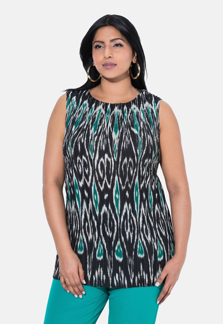 Топ Ulla Popken IKAT INSPIRED PLEATED , Black
Топ Ulla Popken IKAT INSPIRED PLEATED , Black