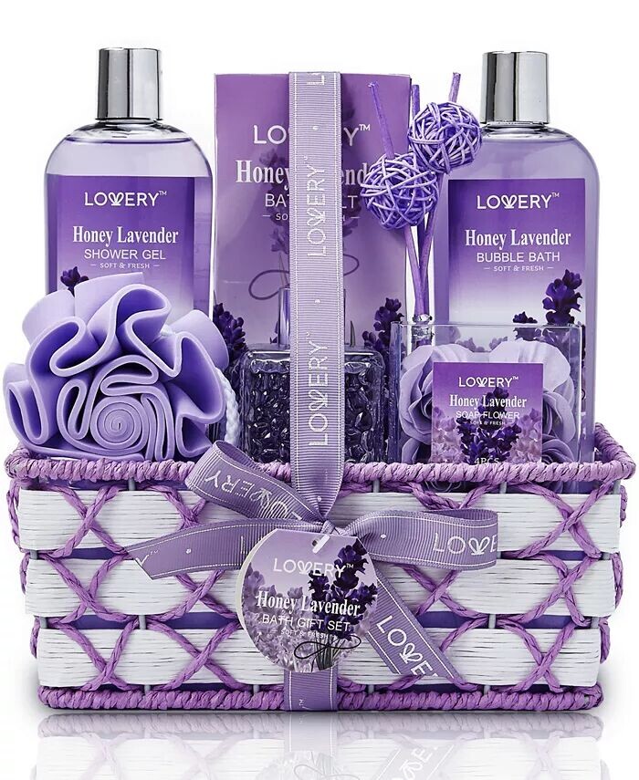 Подарочный набор для ухода за телом Honey Lavender Relax, 13 предметов Lovery
Подарочный набор для ухода за телом Honey Lavender Relax, 13 предметов Lovery