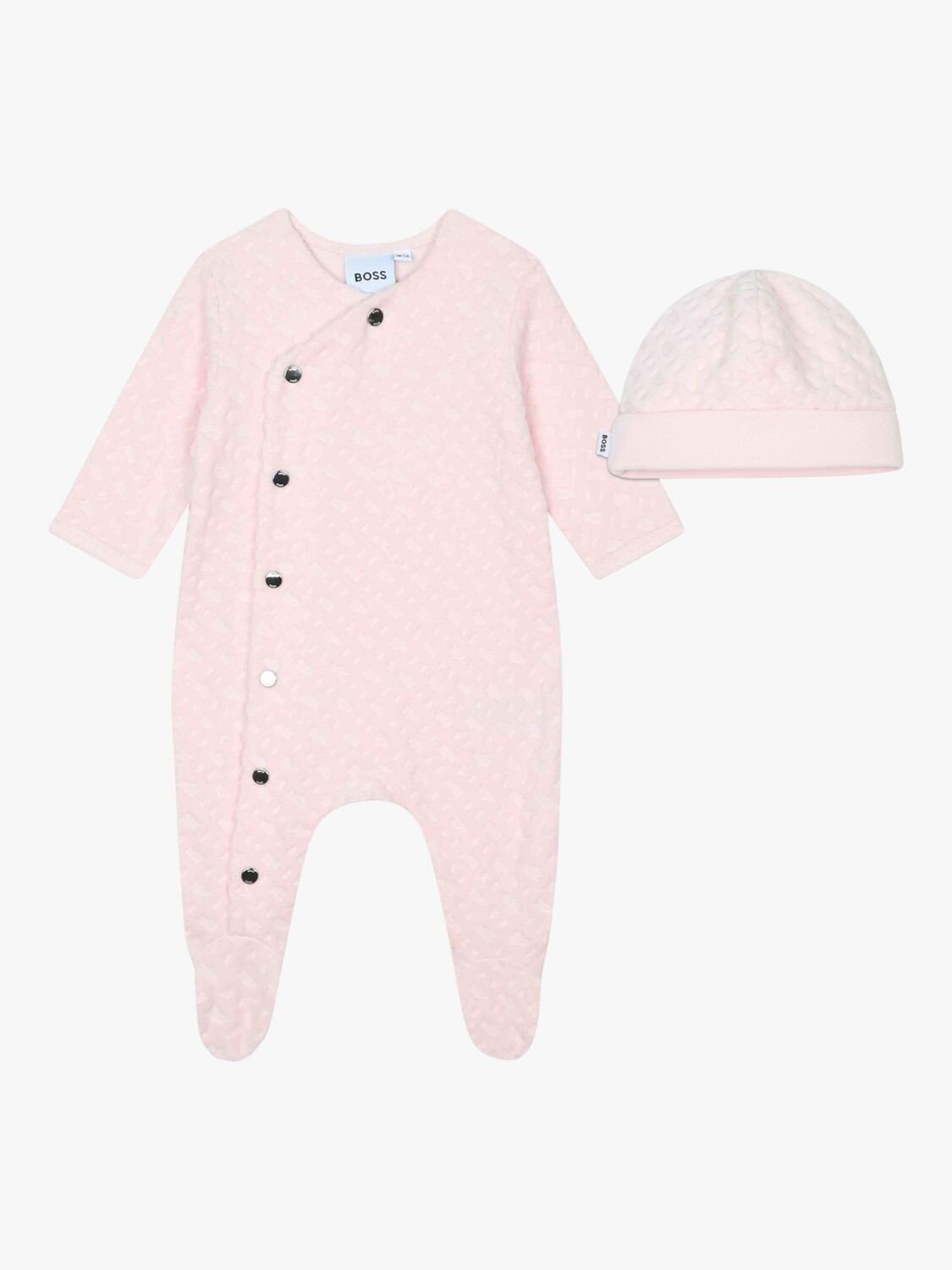 BOSS Baby Velvet Monogram Жаккардовый комбинезон и шапочка HUGO BOSS, розовый
BOSS Baby Velvet Monogram Жаккардовый комбинезон и шапочка HUGO BOSS, розовый