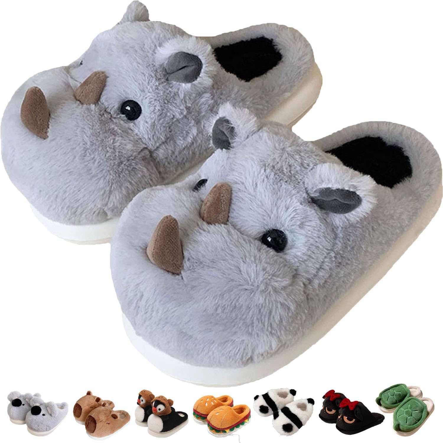 Тапочки Jfxgjuv Koala, милые плюшевые тапочки в виде животных для женщин и мужчин: носорог, енот, ленивец, пингвин, панда, кот. Мягкие тапочки с эффектом памяти, теплые и пушистые для зимы, для дома и улицы, серый
Тапочки Jfxgjuv Koala, милые плюшевые тапочки в виде животных для женщин и мужчин: носорог, енот, ленивец, пингвин, панда, кот. Мягкие тапочки с эффектом памяти, теплые и пушистые для зимы, для дома и улицы, серый