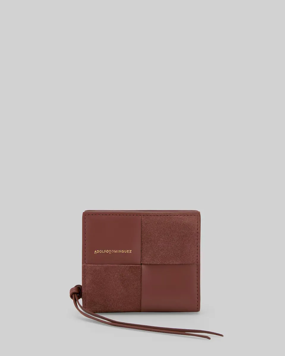 Маленький плетеный женский кожаный кошелек Adolfo Dominguez, темно-коричневый
Маленький плетеный женский кожаный кошелек Adolfo Dominguez, темно-коричневый
