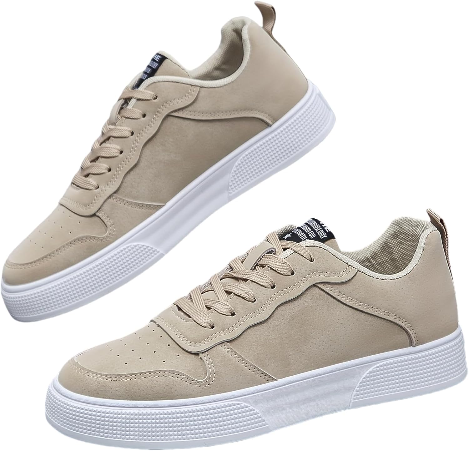 Мужские повседневные кроссовки на шнуровке Everyday Comfort - оливково-зеленые низкие скейт-шуз с белой подошвой, дышащей текстильной подкладкой и прочной подошвой из ПВХ для комфорта на весь день Hoalox
Мужские повседневные кроссовки на шнуровке Everyday Comfort - оливково-зеленые низкие скейт-шуз с белой подошвой, дышащей текстильной подкладкой и прочной подошвой из ПВХ для комфорта на весь день Hoalox