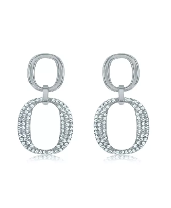 Серьги-Подвески овальной формы из стерлингового серебра с белыми кубическими цирконами от Suzy Levian Suzy Levian New York, white
Серьги-Подвески овальной формы из стерлингового серебра с белыми кубическими цирконами от Suzy Levian Suzy Levian New York, white