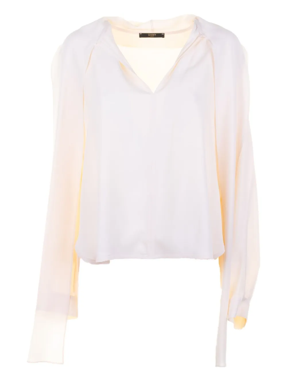 Топ с V-образным вырезом и разрезами на рукавах Seventy, белый
Топ с V-образным вырезом и разрезами на рукавах Seventy, белый
