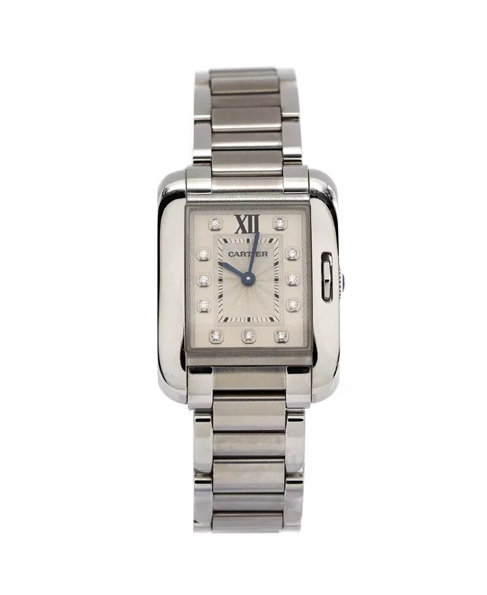 Часы Tank Anglaise Quartz в корпусе из нержавеющей стали с бриллиантовыми метками, 23 мм Pre-Owned Cartier, серебряный
Часы Tank Anglaise Quartz в корпусе из нержавеющей стали с бриллиантовыми метками, 23 мм Pre-Owned Cartier, серебряный