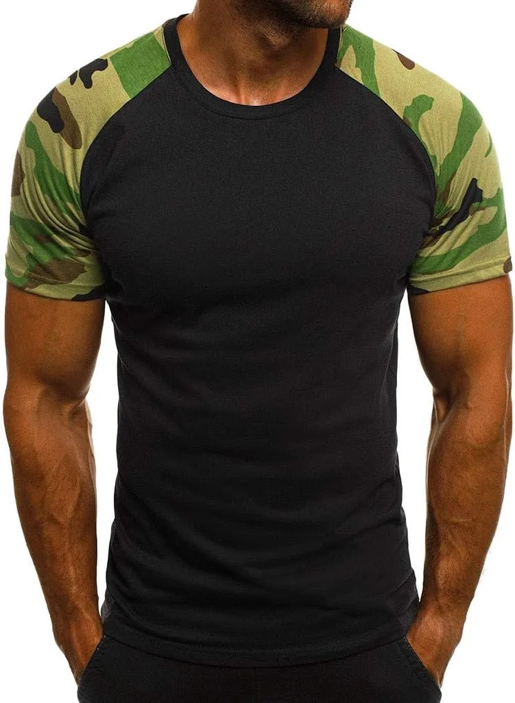 Мужская летняя футболка Camo Raglan с коротким рукавом xoxingysm
Мужская летняя футболка Camo Raglan с коротким рукавом xoxingysm
