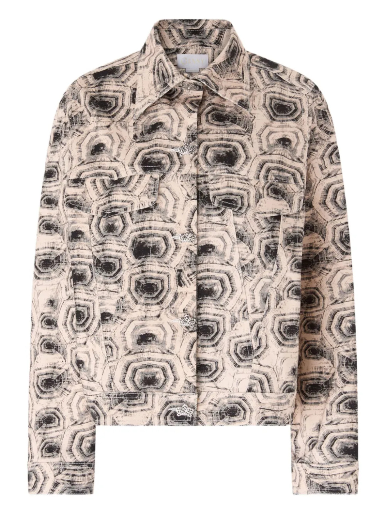 Хлопковая куртка с геометрическим принтом Genny, коричневый
Хлопковая куртка с геометрическим принтом Genny, коричневый