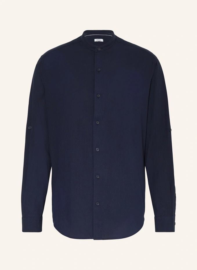 Рубашка приталенного кроя с воротником стойкой Paul, синий
Рубашка приталенного кроя с воротником стойкой Paul, синий