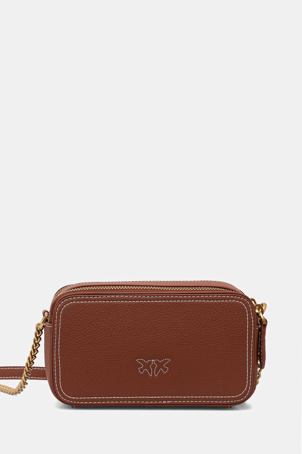 Сумочка из кожи Pinko, коричневый 
Сумочка из кожи Pinko, коричневый