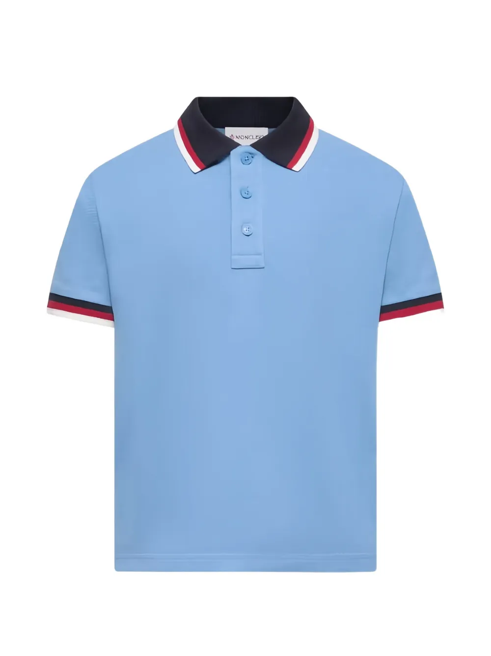 Поло с отделкой на воротнике Moncler Enfant, синий
Поло с отделкой на воротнике Moncler Enfant, синий