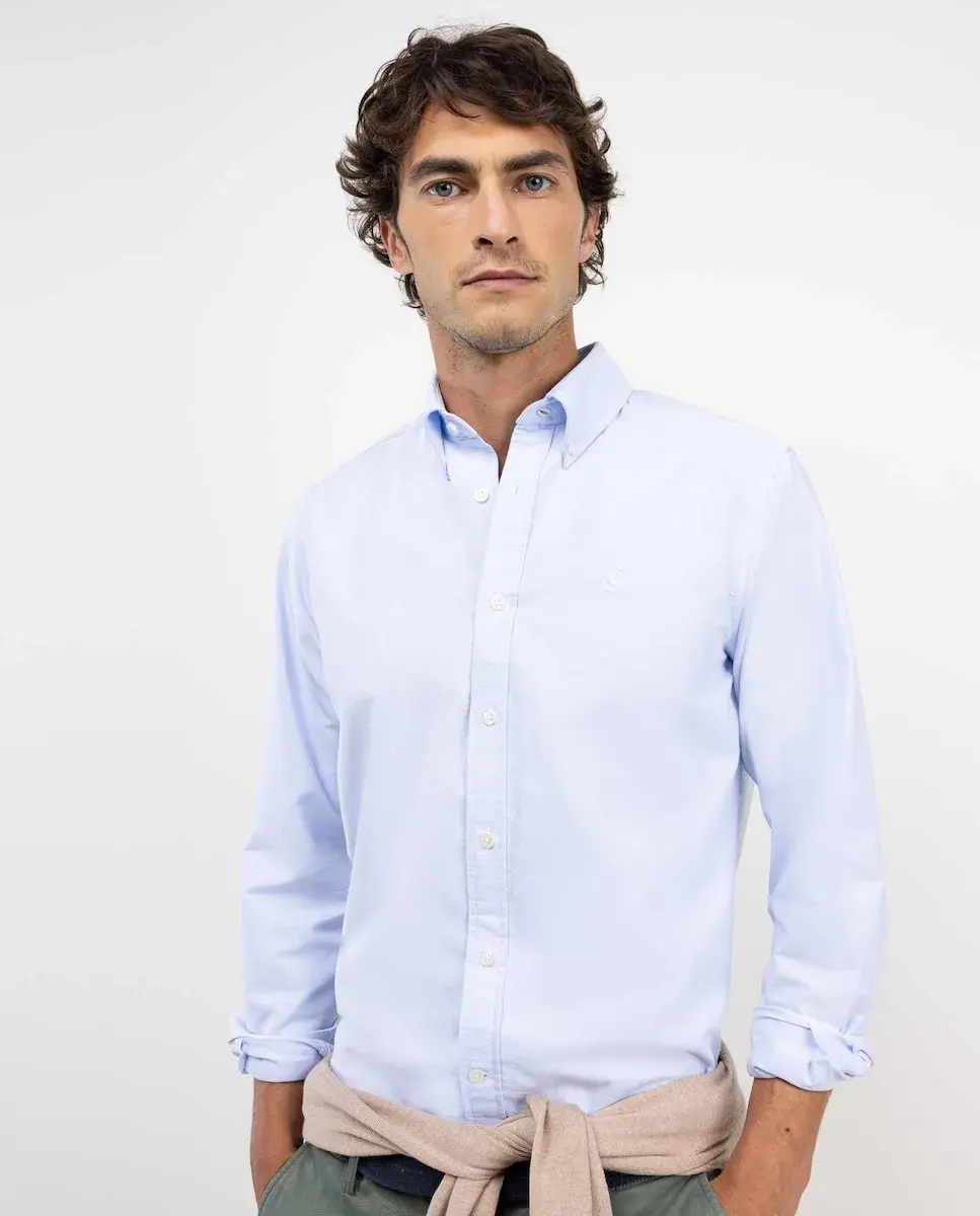 Однотонная мужская рубашка Оксфорд El Ganso, синий
Однотонная мужская рубашка Оксфорд El Ganso, синий