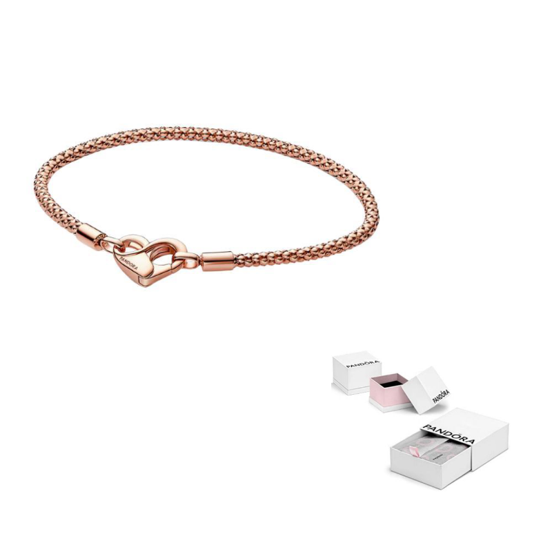 Pandora Браслет из позолоченного сплава меди и серебра унисекс Rose Gold
Pandora Браслет из позолоченного сплава меди и серебра унисекс Rose Gold